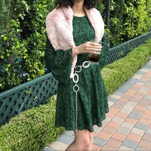 Ann Taylor Luxury Fluffy Faux Fur Shawl Scarf Wrap